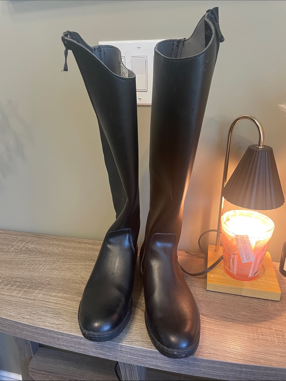 Men's Tall Black Riding Boots